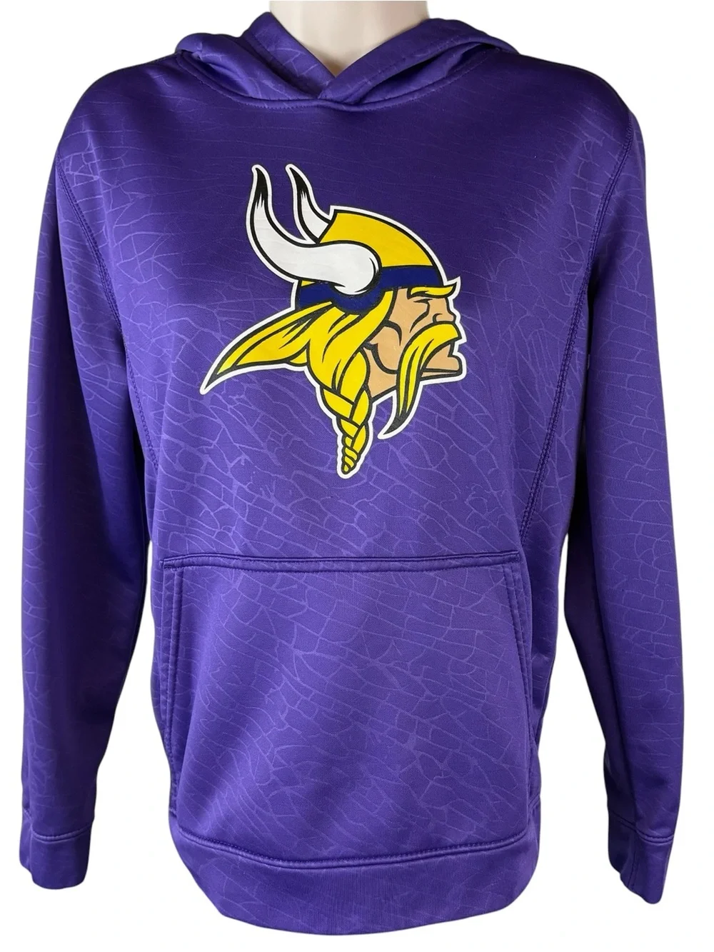 NFL Minnesota Vikings Hoodie Youth Large Pullover Purple Sweatshirt (856 - Picture 1 of 10